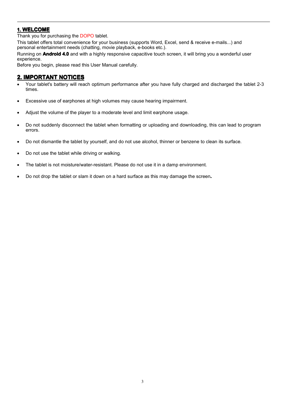Double Power Technology M975 User Manual | Page 3 / 24