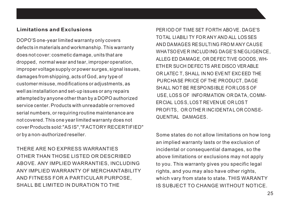 页 25 | Double Power Technology EM63 User Manual | Page 25 / 26