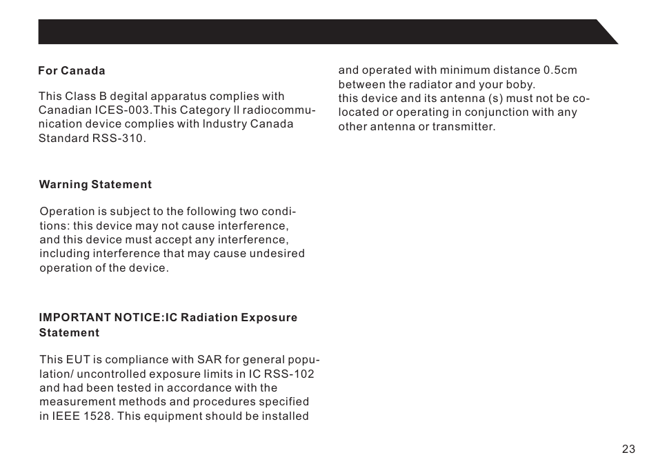 页 23 | Double Power Technology GS918 User Manual | Page 23 / 26