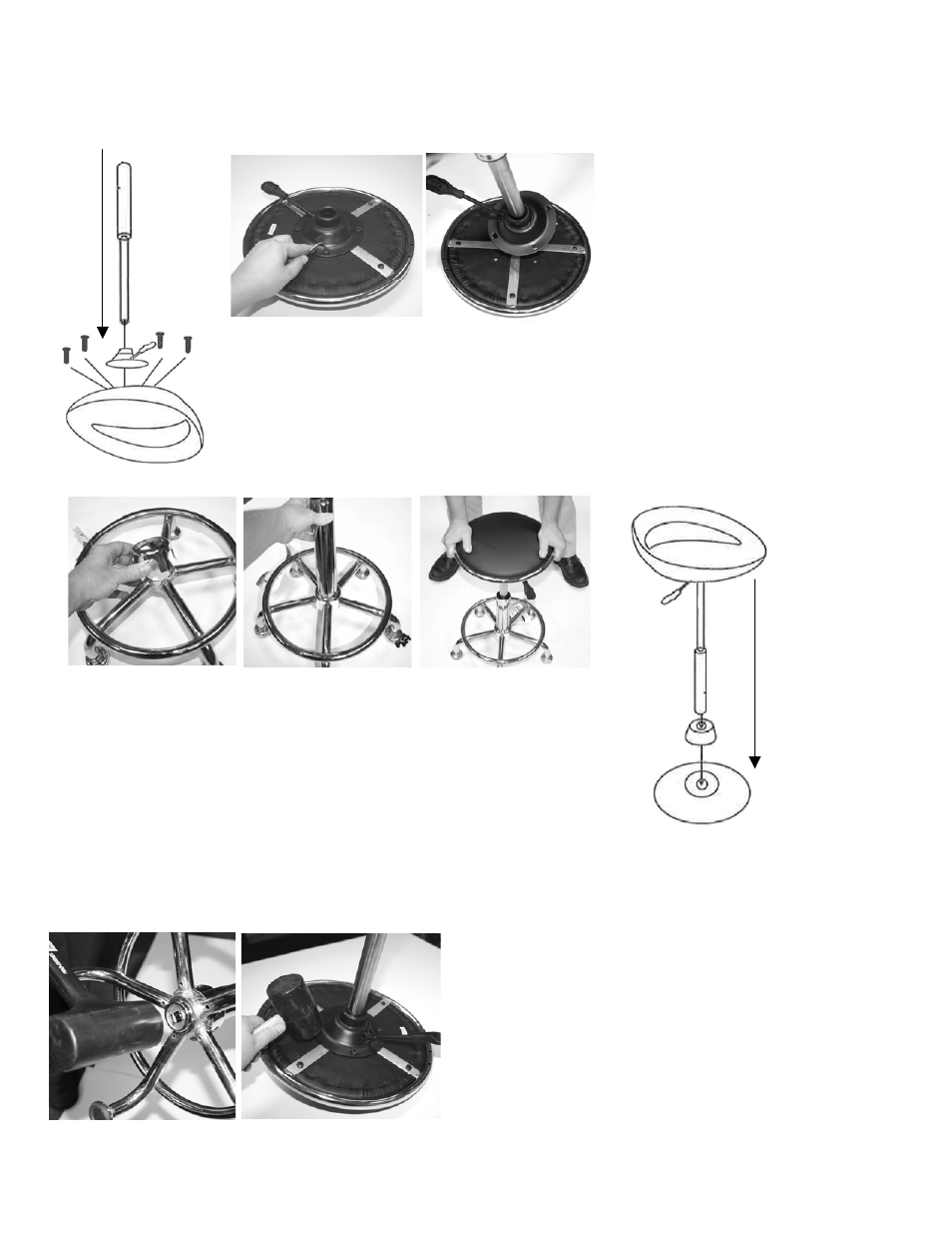 AmeriHome BS2356SET Bar Stools User Manual | Page 2 / 2