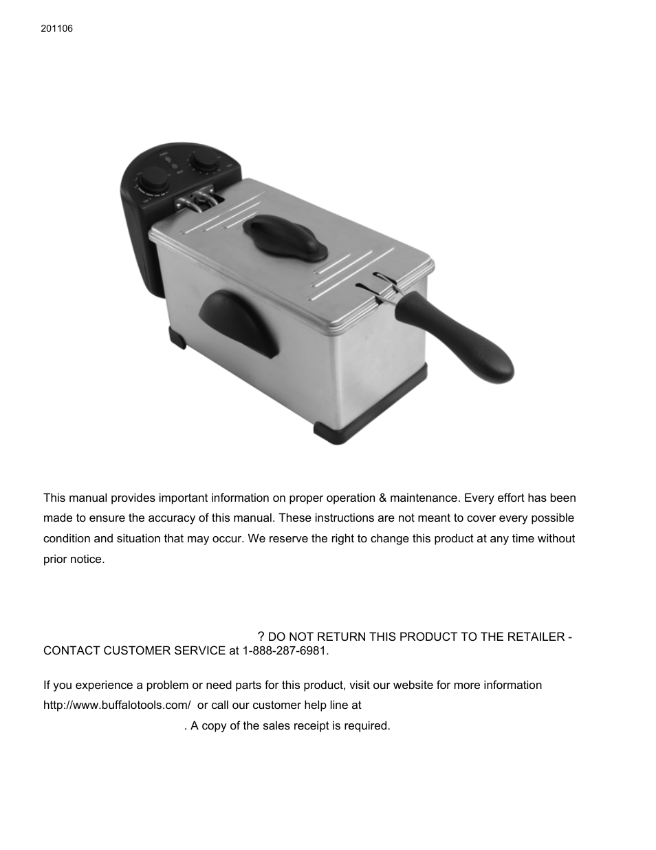 AmeriHome HS07567 3 Qt Deep Fryer User Manual | 8 pages