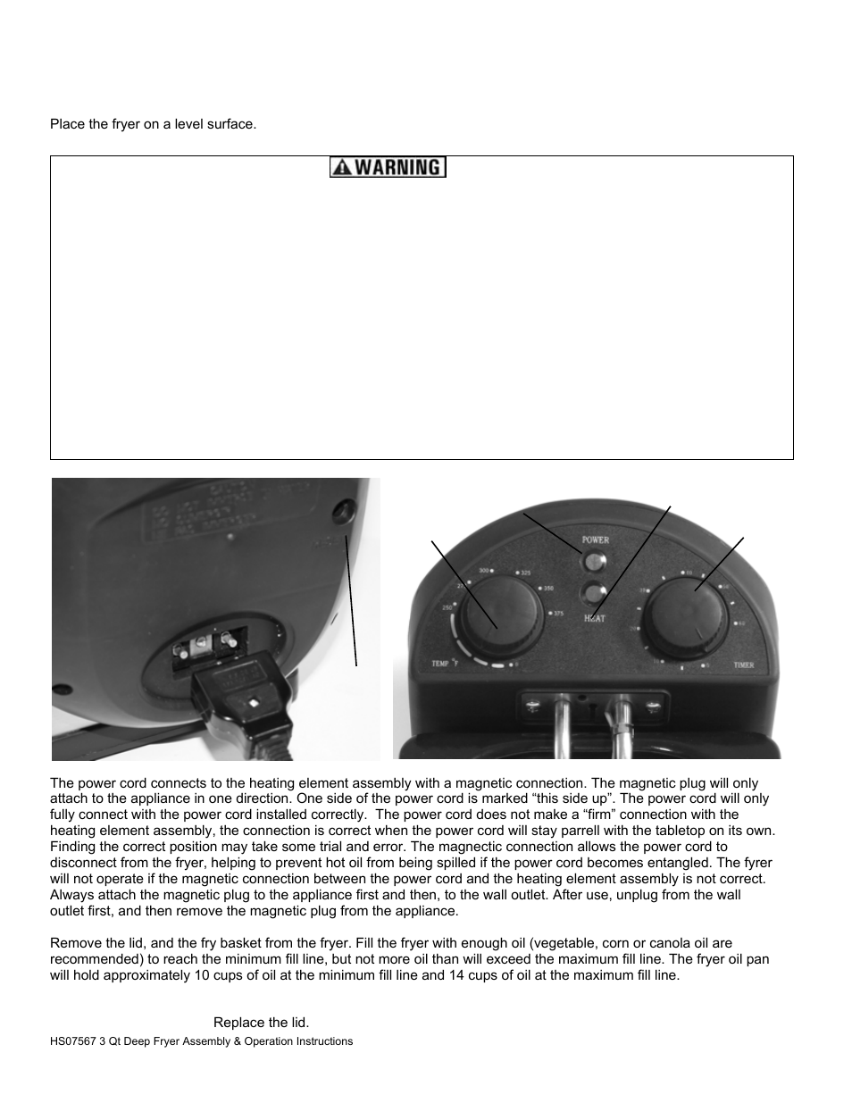 How to deep fry foods | AmeriHome HS07567 3 Qt Deep Fryer User Manual | Page 4 / 8