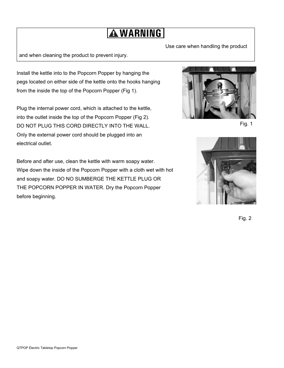 Assembly | AmeriHome QTPOP Table Top Popcorn Maker User Manual | Page 4 / 6