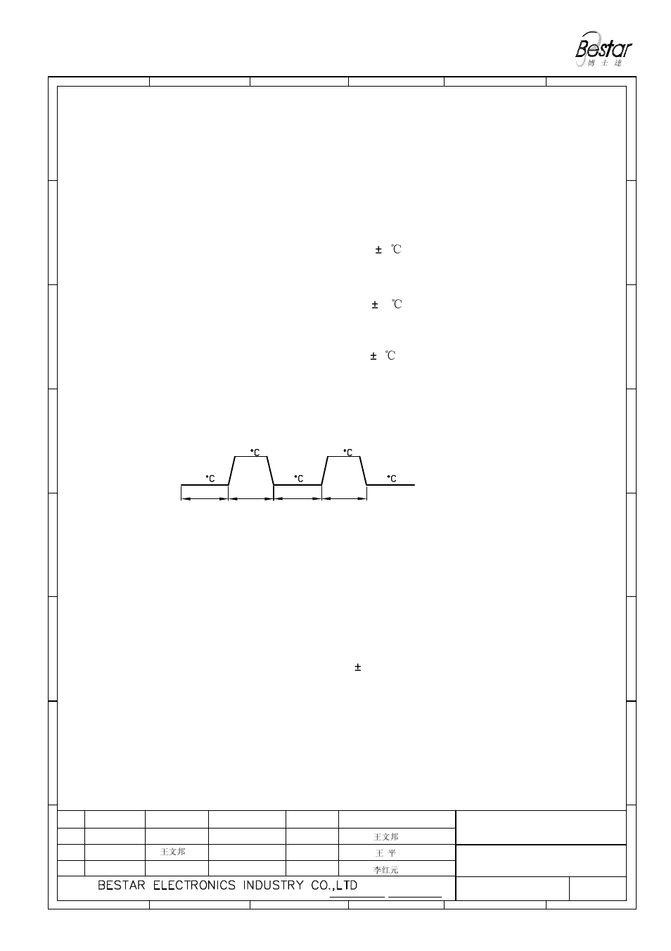 Reliability test, 2hrs, 2 high temperature test temperature | BeStar BMS28-12B-08H05CW100J LF User Manual | Page 5 / 7