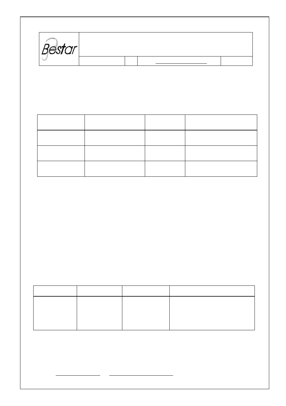 BeStar BMS16-11C-08H4.3RP LF User Manual | 9 pages