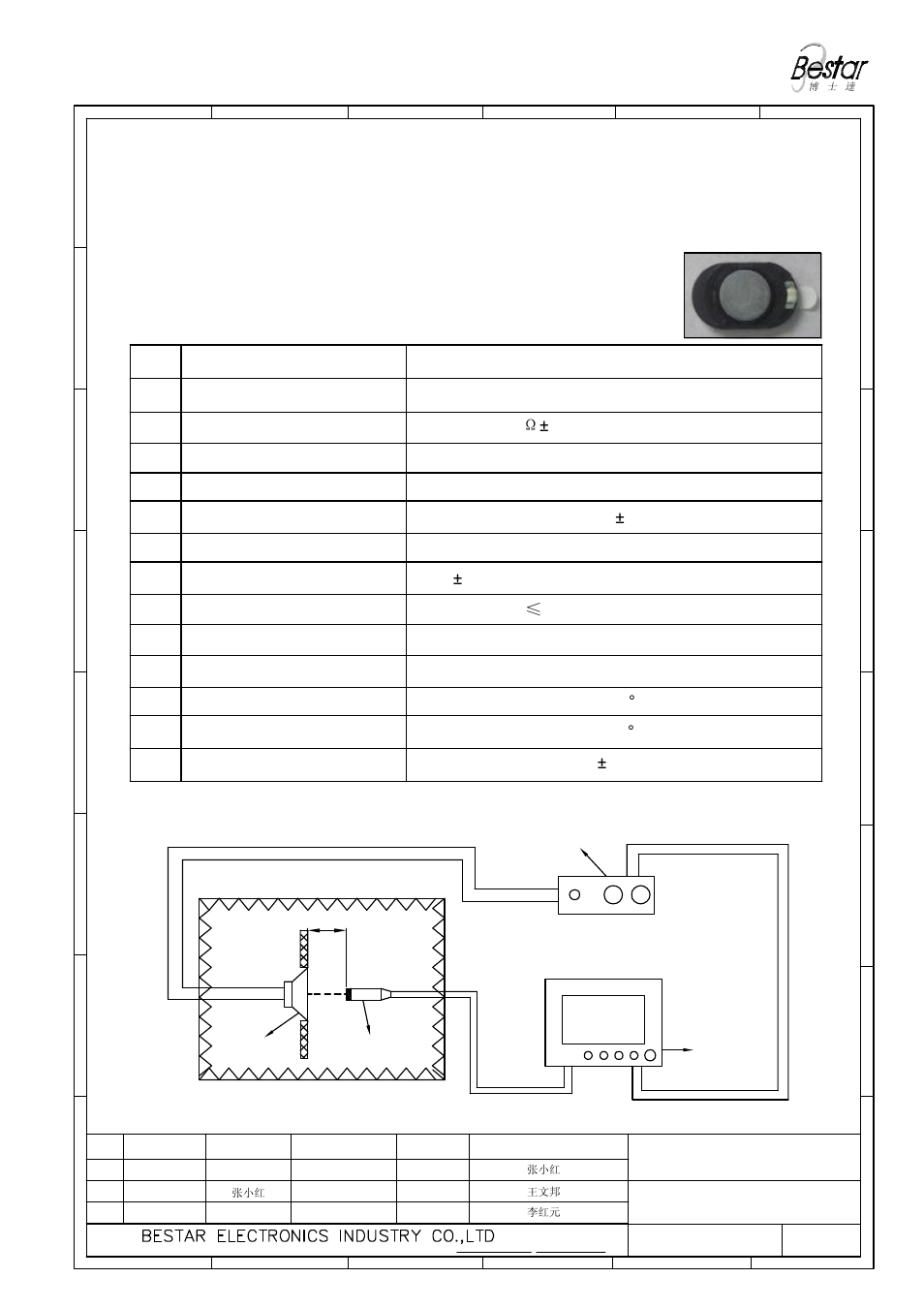 Description, Characteristics, 1 electrical and mechanical characteristics | BeStar BMS2415P-11C-08H3.2R LF User Manual | Page 2 / 7