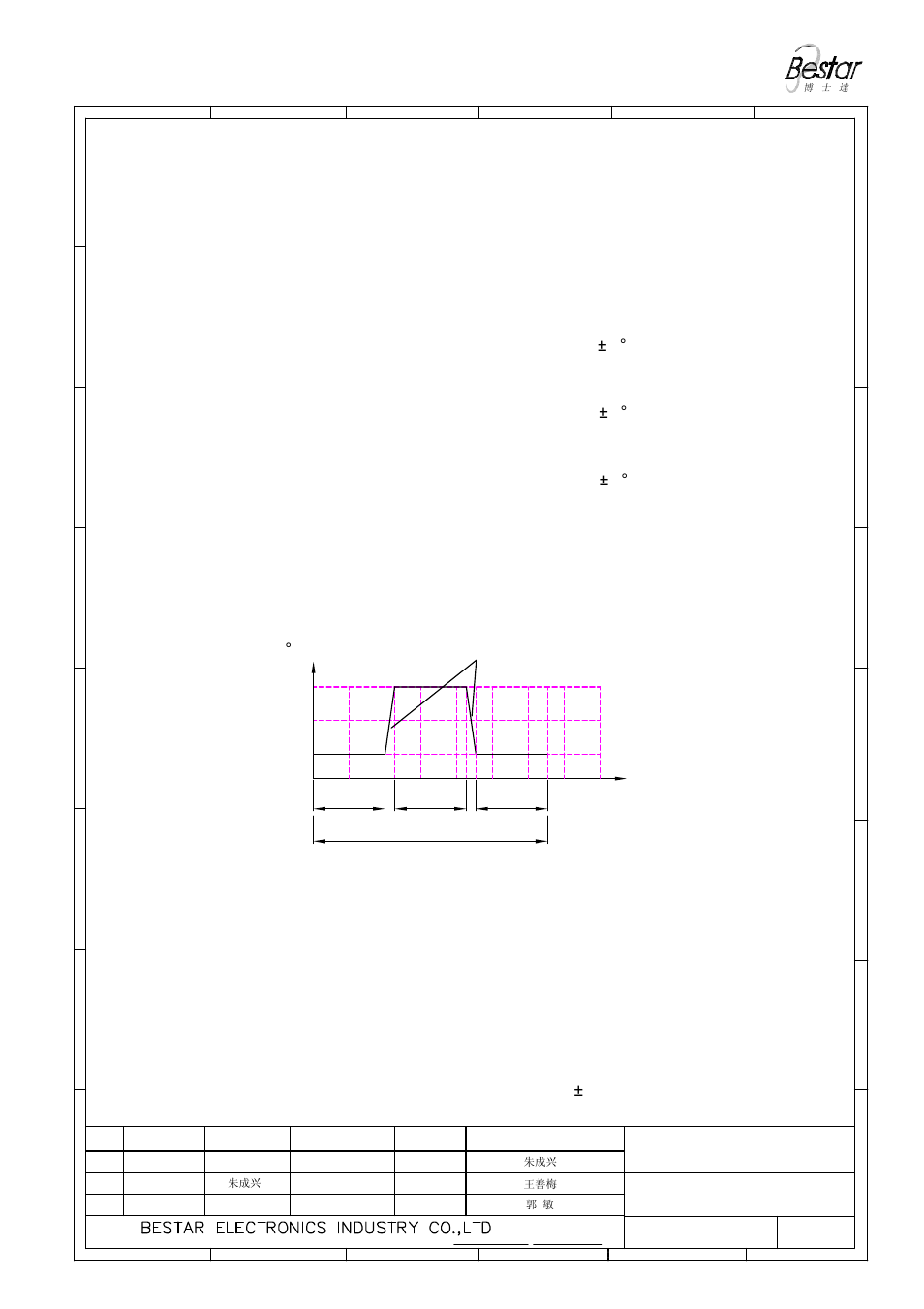 Reliability test, 96hrs, 4 damp heat | Temperature 40± 3° c relative humidity | BeStar BMS1818-11-04H09 LF User Manual | Page 5 / 7
