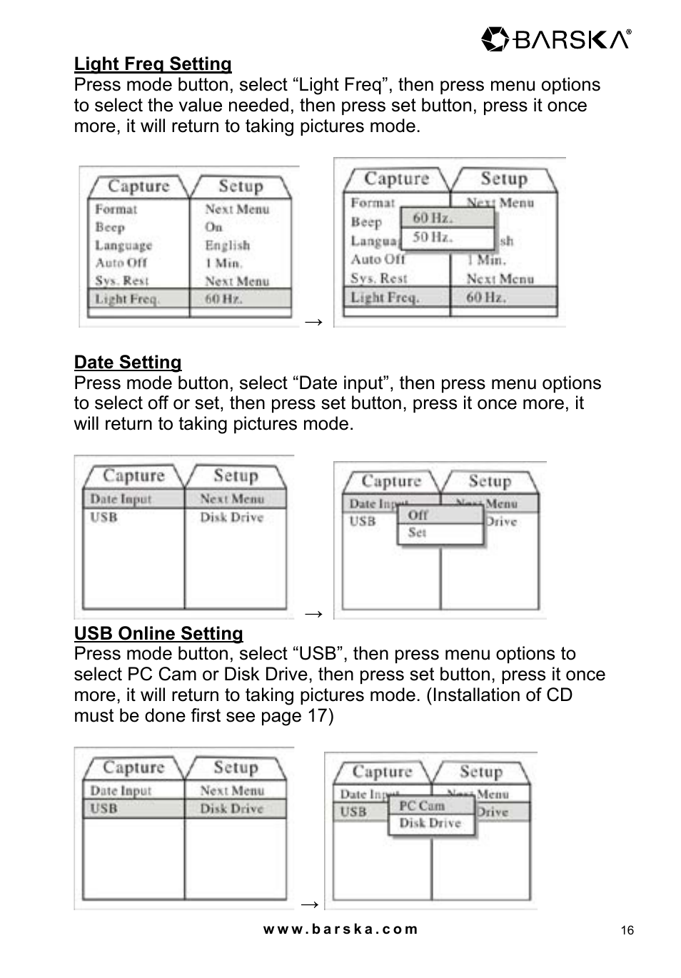 BARSKA AH11410 8x32 Point N View 8MP Binocular Manual User Manual | Page 16 / 20