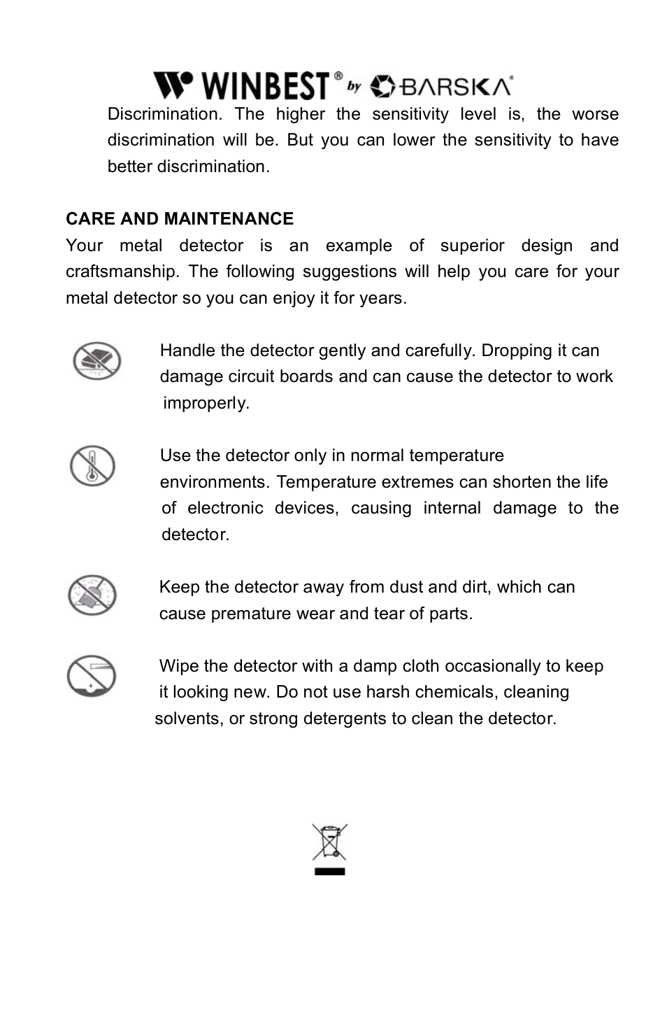 BARSKA BE11638 Pro Edition Metal Detector User Manual | Page 12 / 14