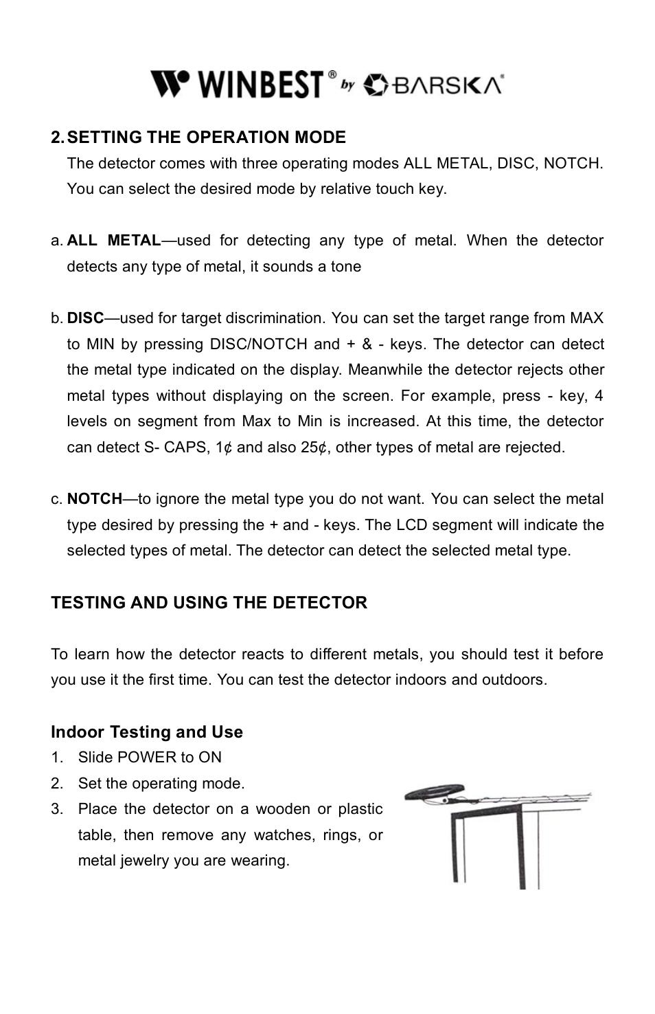 BARSKA BE11642 Elite Edition Metal Detector User Manual | Page 10 / 16