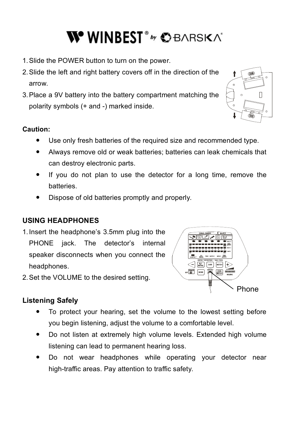 BARSKA BE11642 Elite Edition Metal Detector User Manual | Page 6 / 16