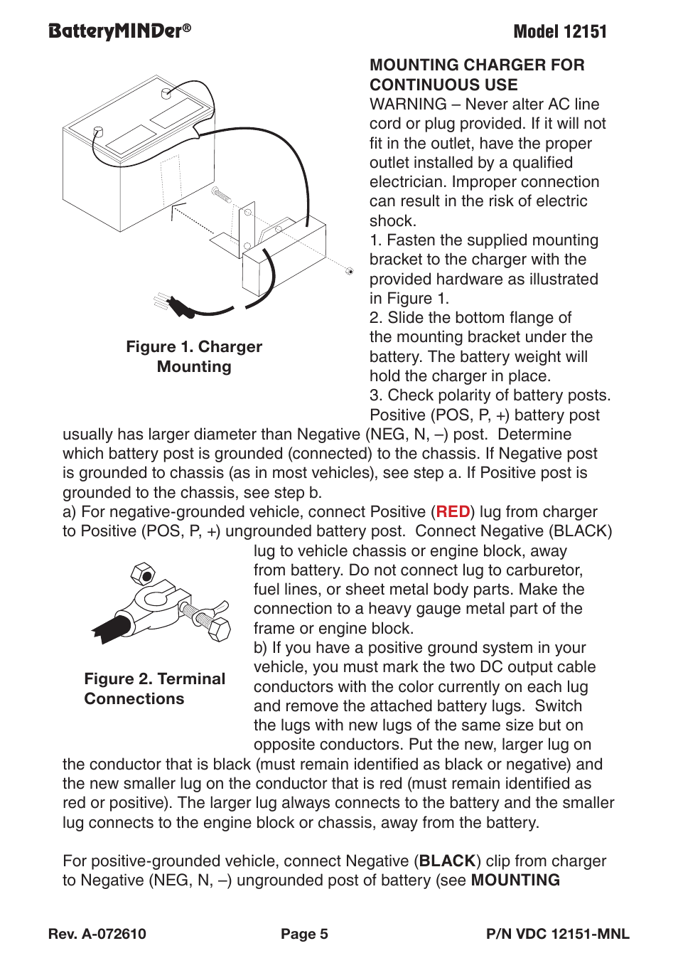 BatteryMINDer 12151 User Manual | Page 5 / 8