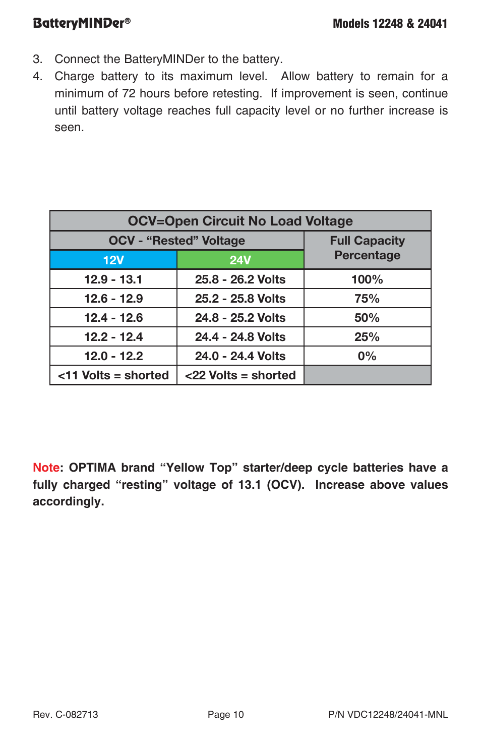 BatteryMINDer 24041 User Manual | Page 10 / 24
