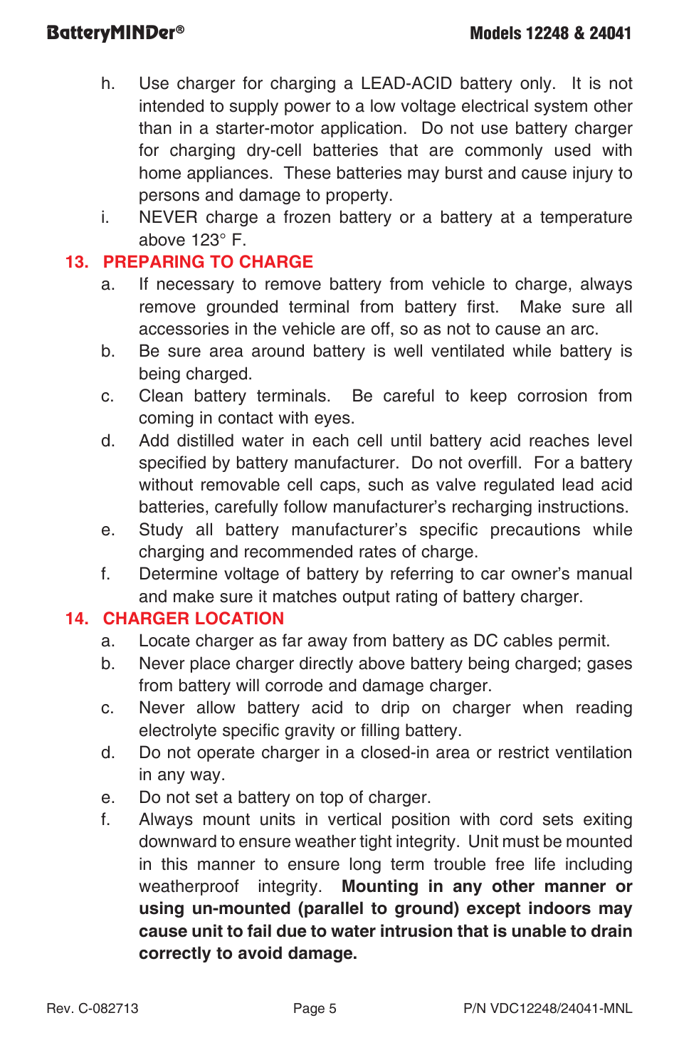 BatteryMINDer 24041 User Manual | Page 5 / 24