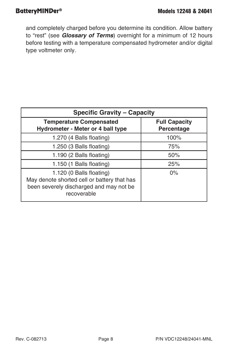 BatteryMINDer 24041 User Manual | Page 8 / 24