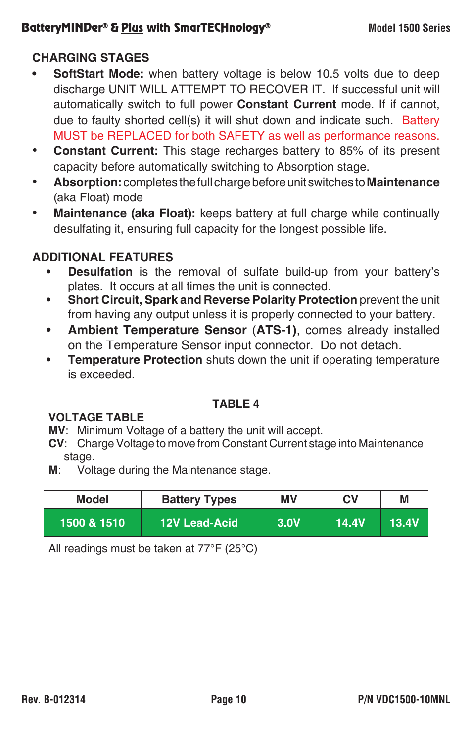 BatteryMINDer 1510 User Manual | Page 10 / 16