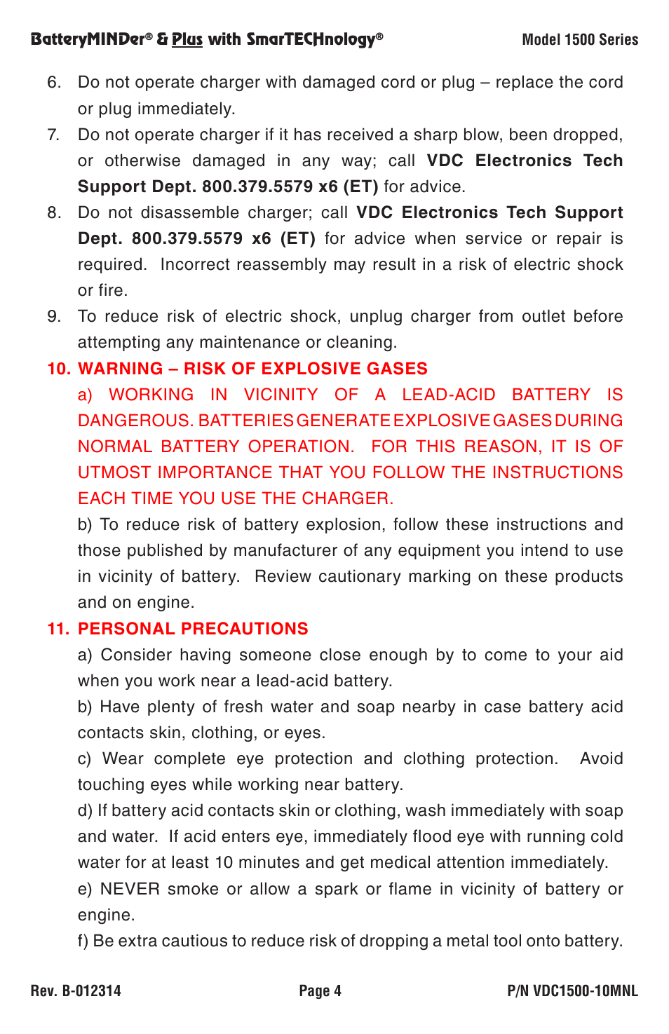 BatteryMINDer 1510 User Manual | Page 4 / 16