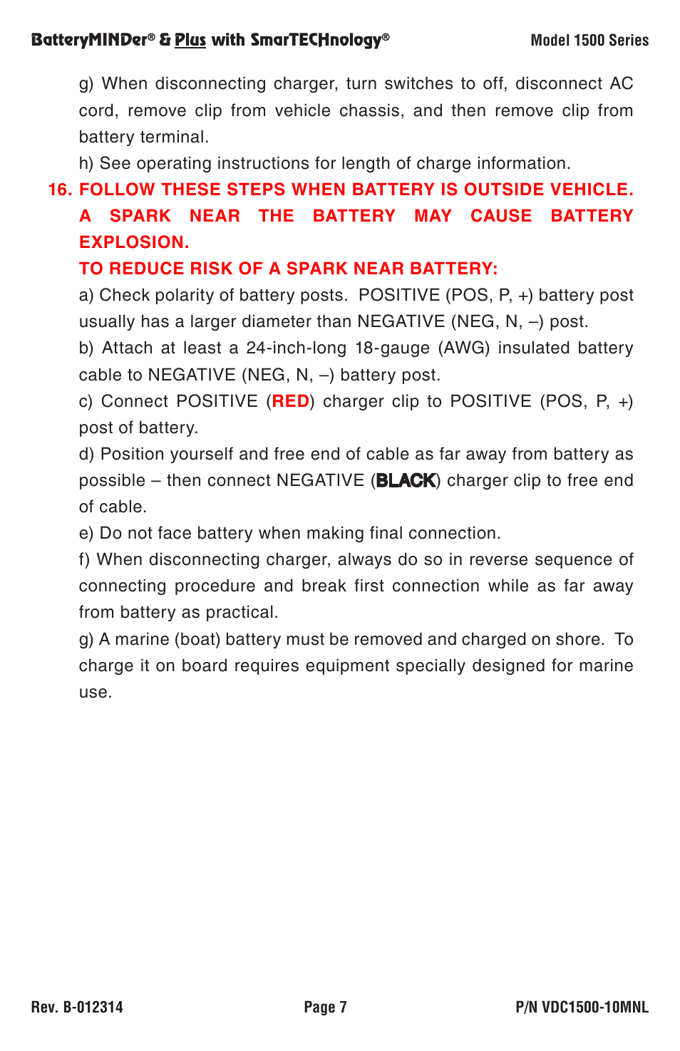 BatteryMINDer 1510 User Manual | Page 7 / 16