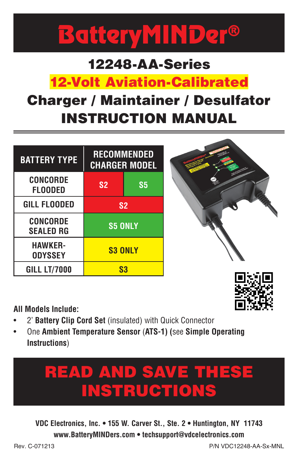 BatteryMINDer 12248-AA-Series User Manual | 24 pages