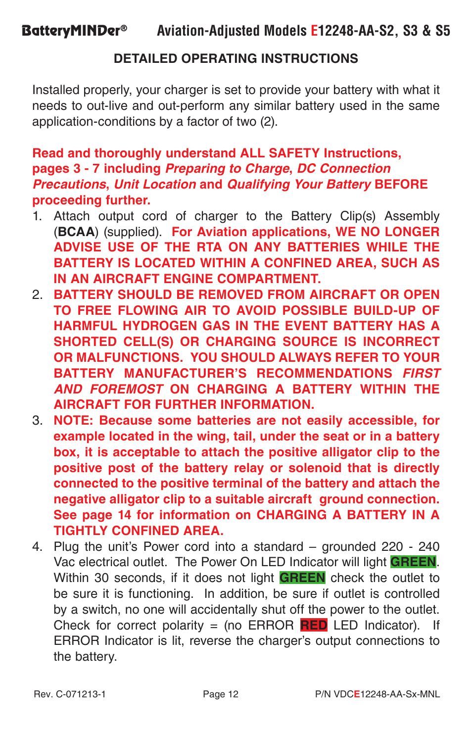 BatteryMINDer E12248-AA-Series User Manual | Page 12 / 24