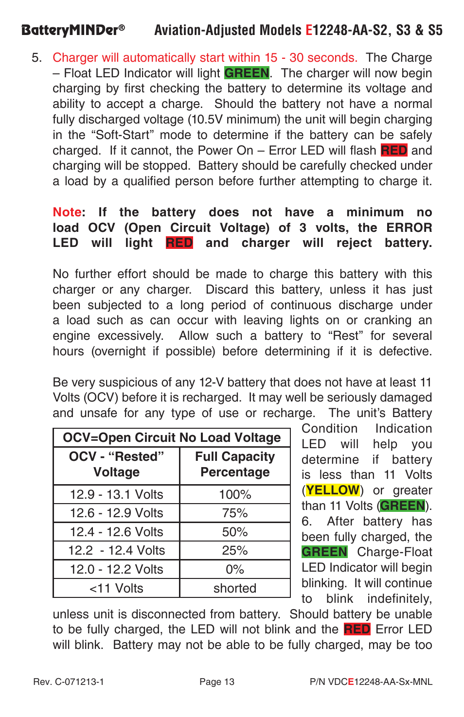 BatteryMINDer E12248-AA-Series User Manual | Page 13 / 24