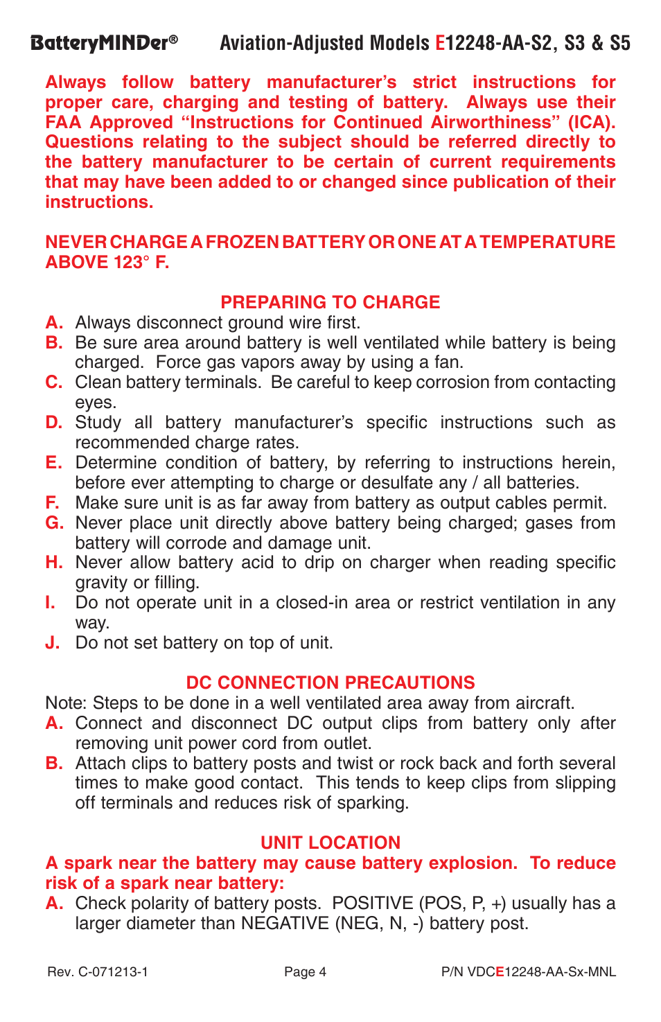 BatteryMINDer E12248-AA-Series User Manual | Page 4 / 24