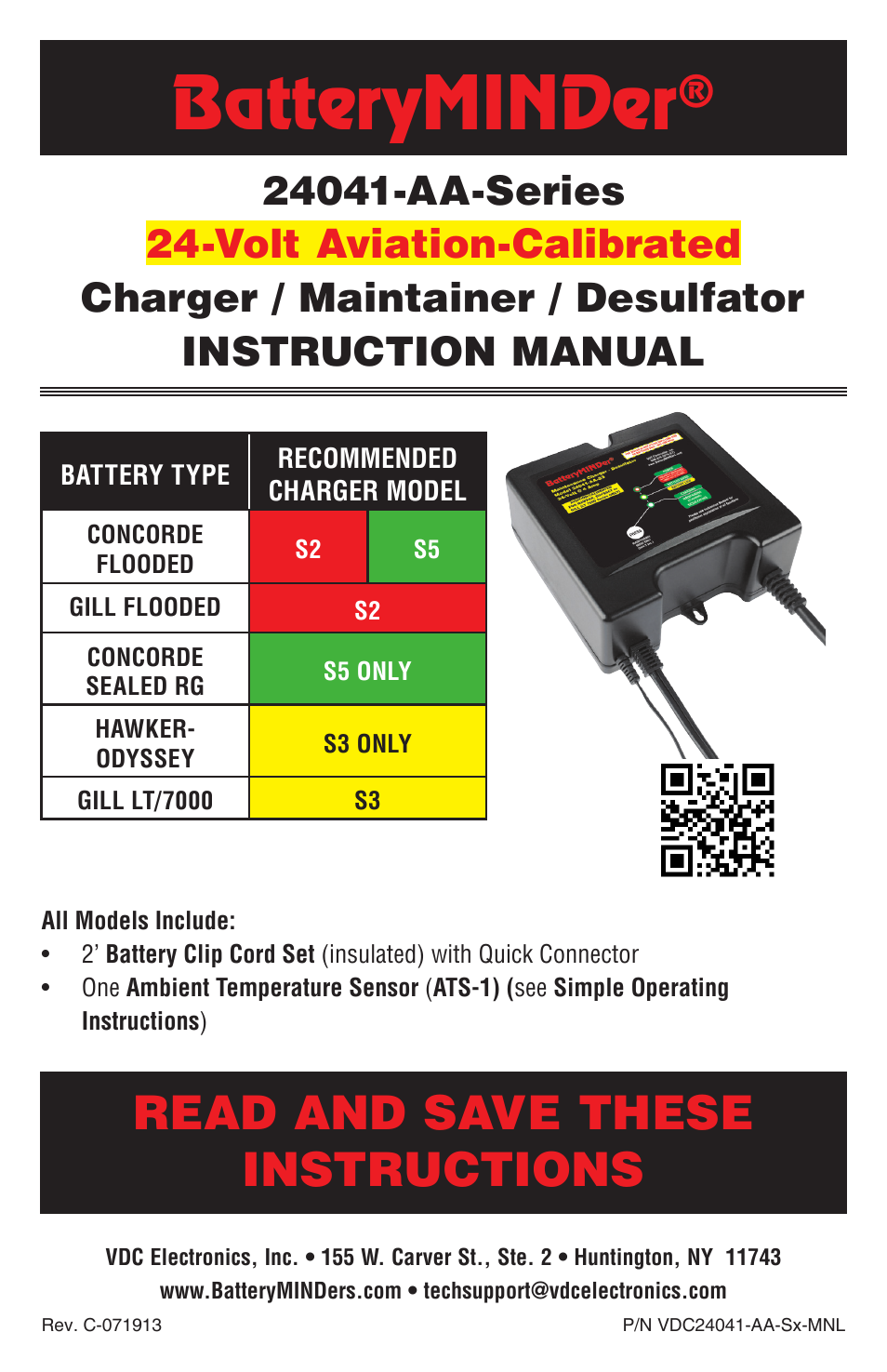 BatteryMINDer 24041-AA-Series User Manual | 24 pages