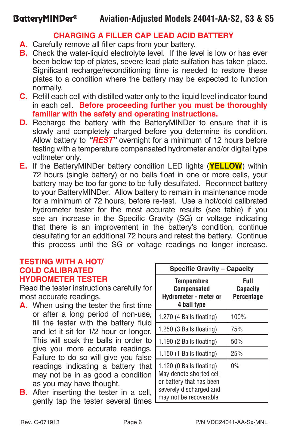 BatteryMINDer 24041-AA-Series User Manual | Page 6 / 24