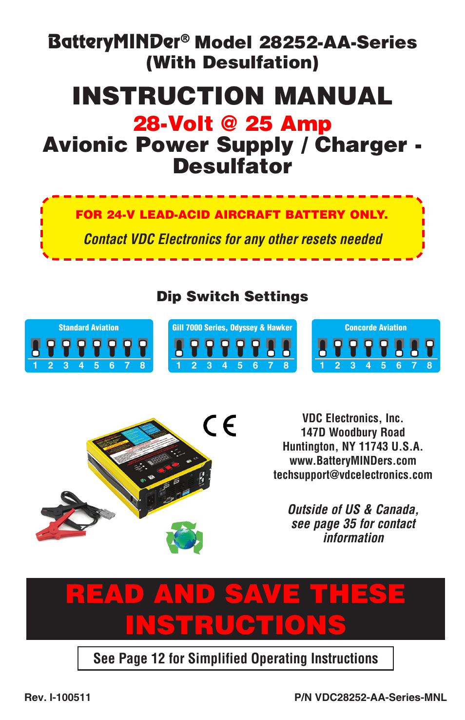 BatteryMINDer 28252-AA-Series User Manual | 36 pages