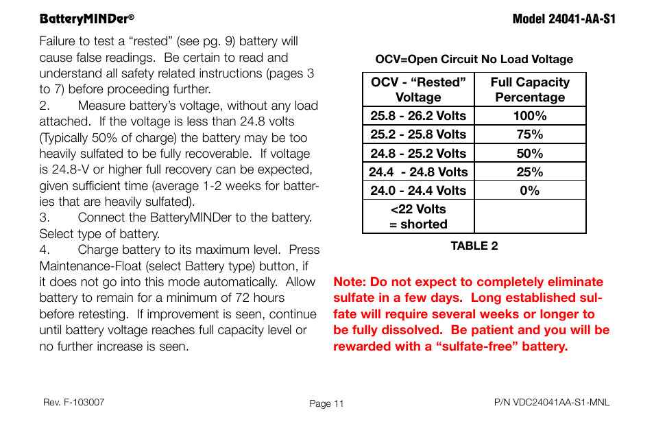 BatteryMINDer 24041-AA-S1 User Manual | Page 11 / 36