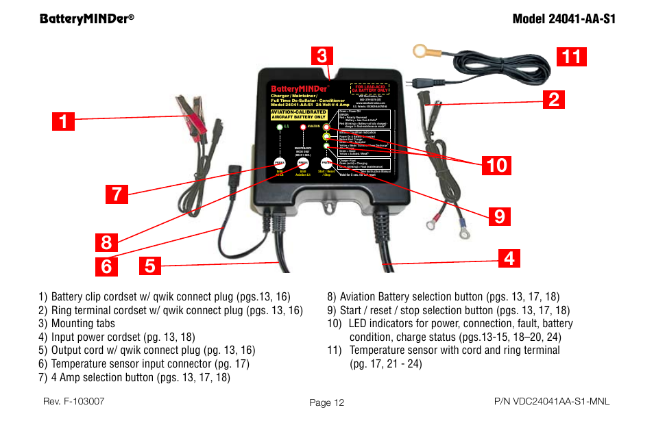Batteryminder, Page 12 | BatteryMINDer 24041-AA-S1 User Manual | Page 12 / 36