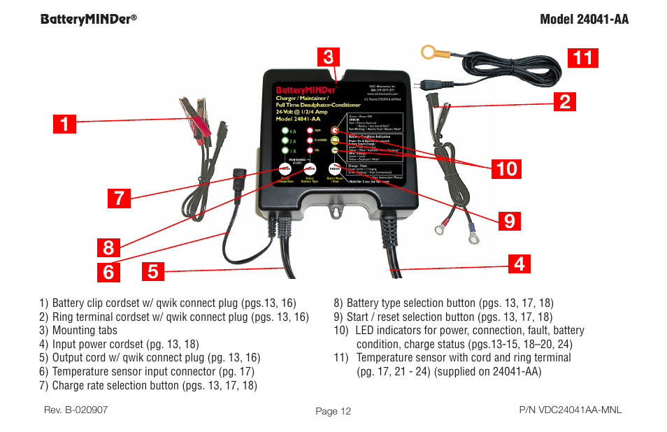 BatteryMINDer 24041-AA User Manual | Page 12 / 36