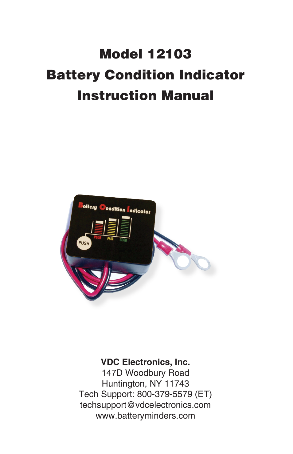 BatteryMINDer 12103 User Manual | 4 pages