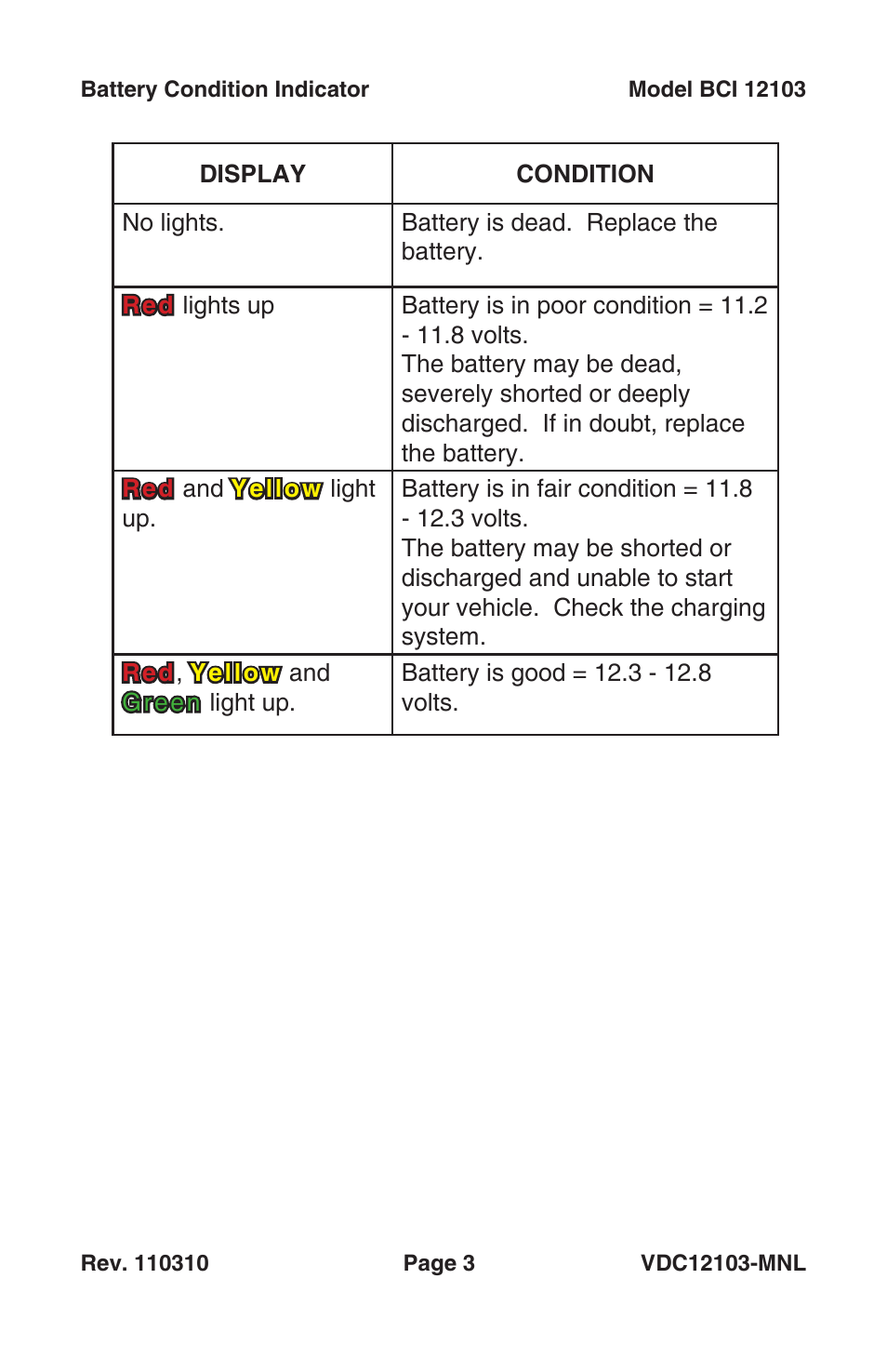 BatteryMINDer 12103 User Manual | Page 3 / 4