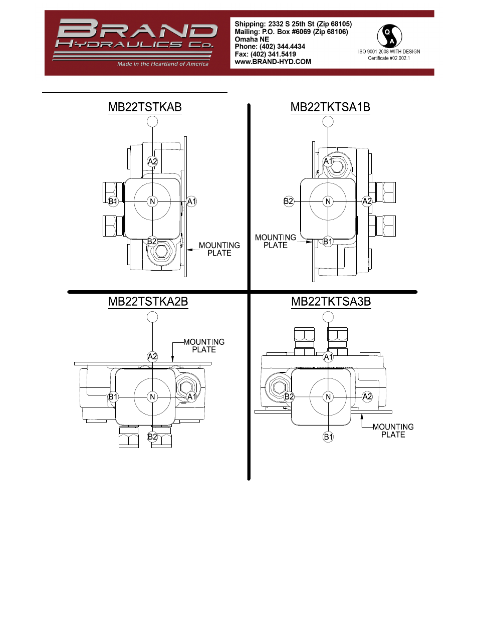 Joystick movement schemes | BRAND Hydraulics MB LOADER DIRECTIONAL CONTROL VALVES User Manual | Page 3 / 5