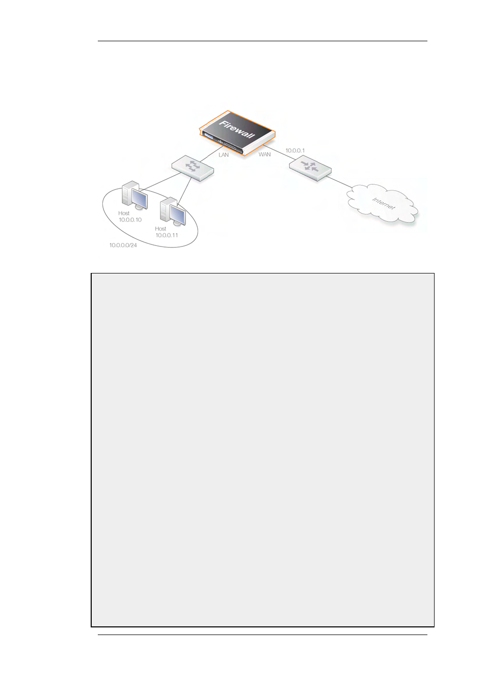 Transparent mode scenario 1, Setting up transparent mode - scenario 1, Figure 4.8. transparent mode scenario 1 | Transparent mode scenarios chapter 4. routing 121 | D-Link DFL-2500 User Manual | Page 121 / 355