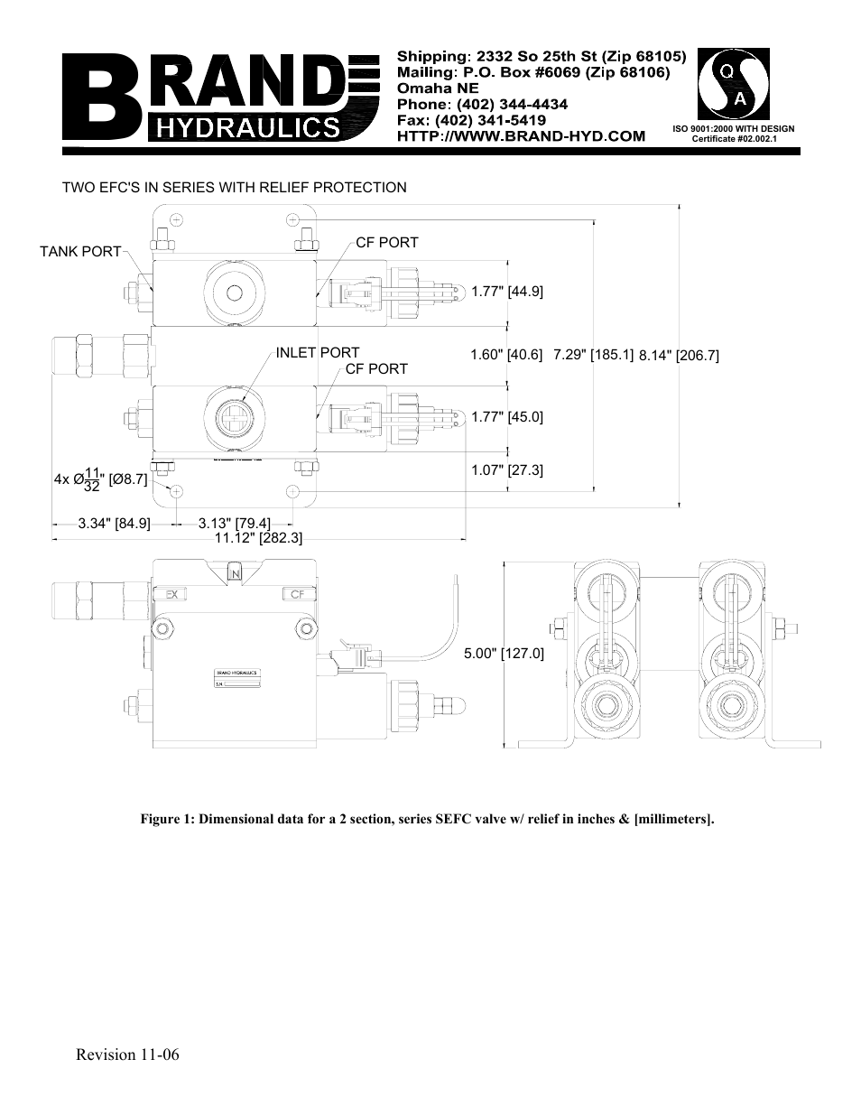 BRAND Hydraulics SEFC SECTIONAL ELECTRONIC FLOW CONTROL VALVES User Manual | Page 2 / 2