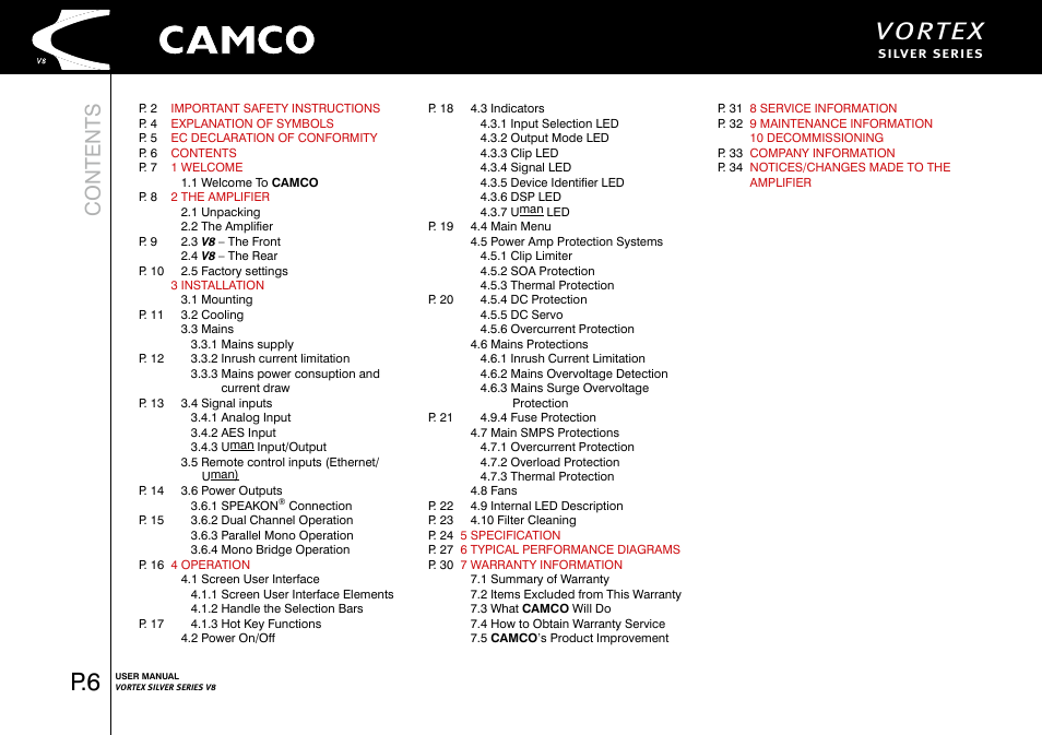 Camco Vortex 8 User Manual User Manual | Page 7 / 36