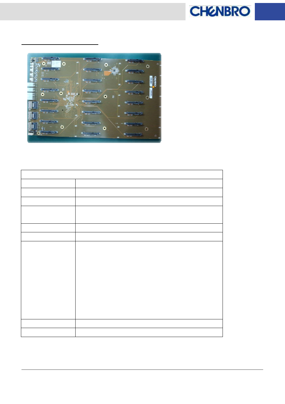 Chenbro NR40700 6Gb/s 24-port 3.5 mini-SAS expander backplane(80H10024001A0) - Manual User Manual | Page 5 / 17