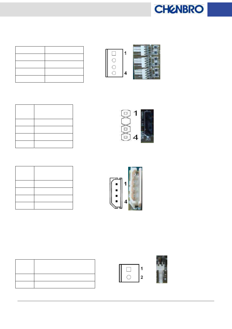 Chenbro NR40700 6Gb/s 24-port 3.5 mini-SAS expander backplane(80H10024001A0) - Manual User Manual | Page 6 / 17