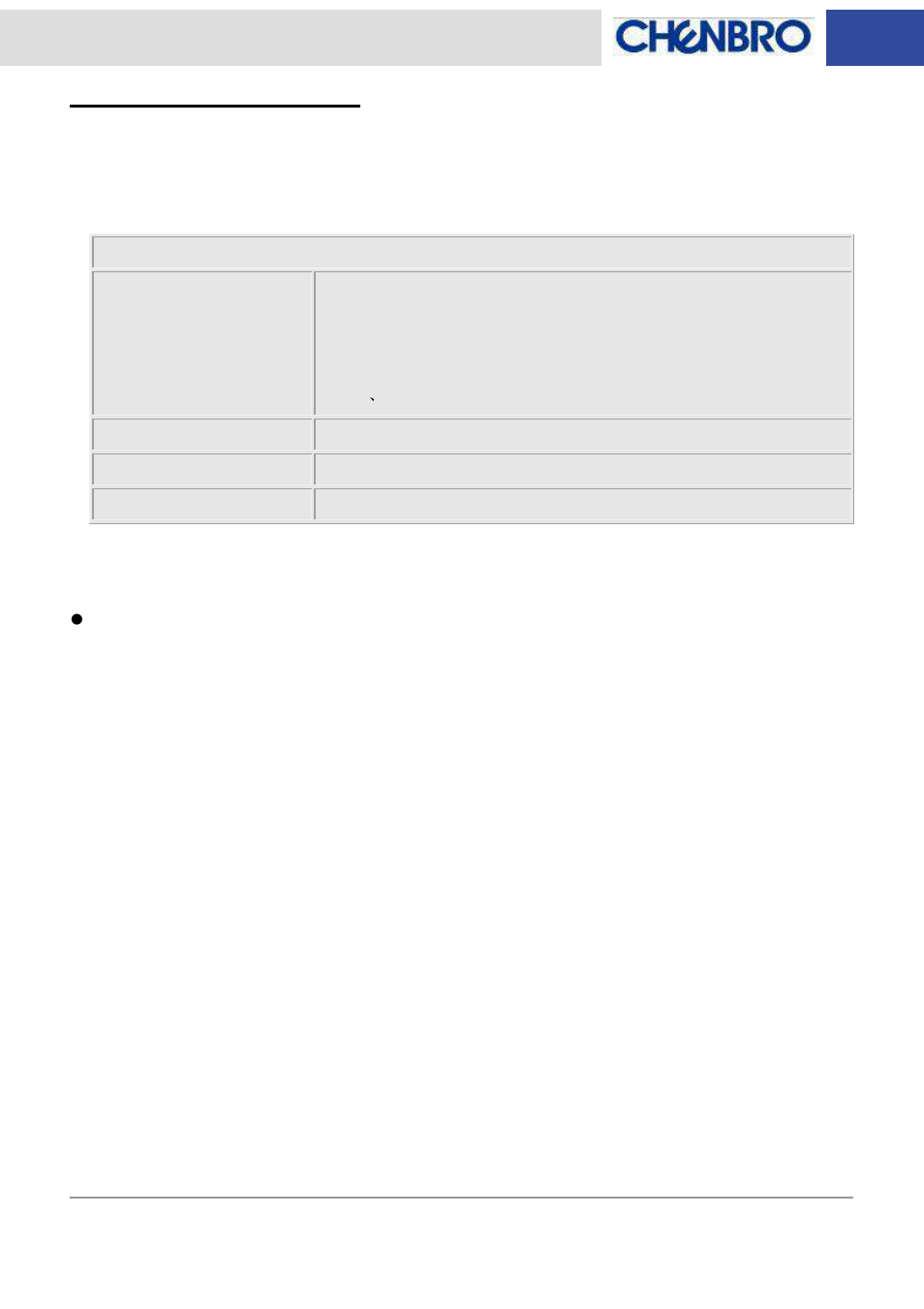 Led board specification, Accommodation chassis | Chenbro RM13108 LED Board(80H033131-001), Features and Jumper Settings - Manual User Manual | Page 5 / 8
