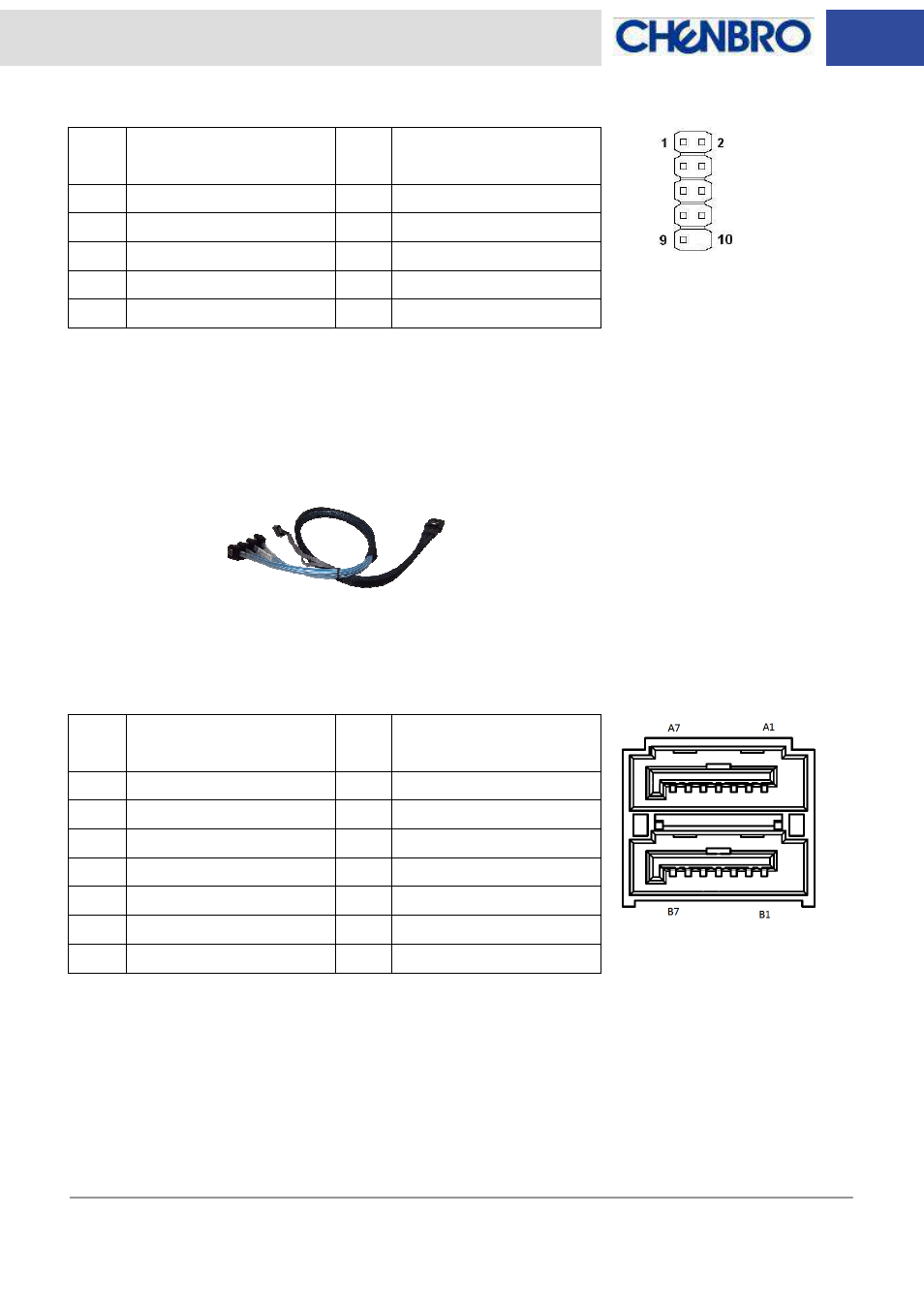 Chenbro RM13604 6Gb/s 4-port 3.5 SATA/SAS Backplane (80H10313601A0), Rev. A0 - Manual User Manual | Page 7 / 11