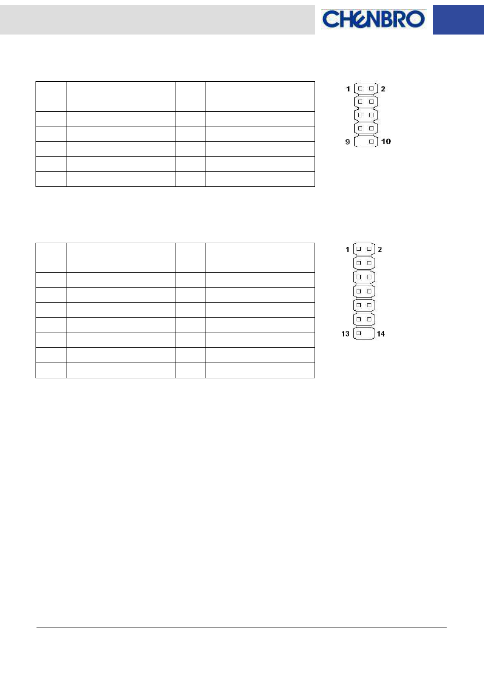 Chenbro RM13604 LED Board(80H03324101A0), Features and Jumper Settings - Manual User Manual | Page 7 / 8