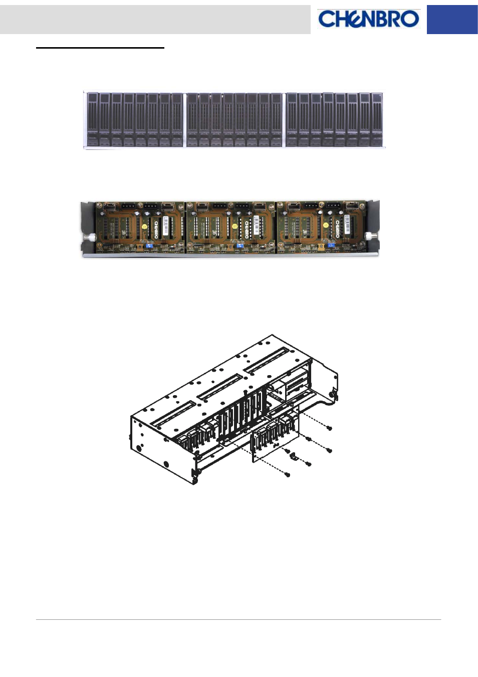 Backplane assembly | Chenbro RM418 Series 6Gb/s 8-port 2.5 mini-SAS Backplane (80H10323406A0), Rev. A0 - Manual User Manual | Page 11 / 11