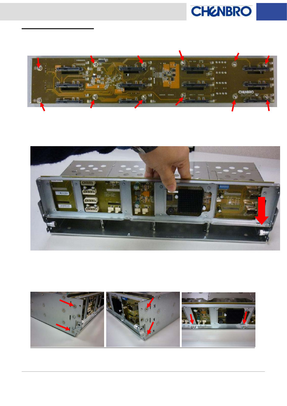 Fabricate sequence | Chenbro RM418 Series 6Gb/s 12-port 3.5 mini-SAS Expander Backplane(80H10323501A0), Rev.A0 - Manual User Manual | Page 11 / 14