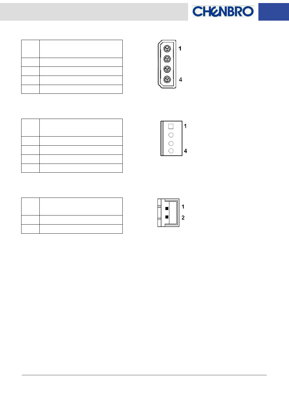 Chenbro RM23608 6Gb/s 8-port 3.5 mini-SAS Backplane(80H10323604A1), Rev. A1 - Manual User Manual | Page 7 / 12