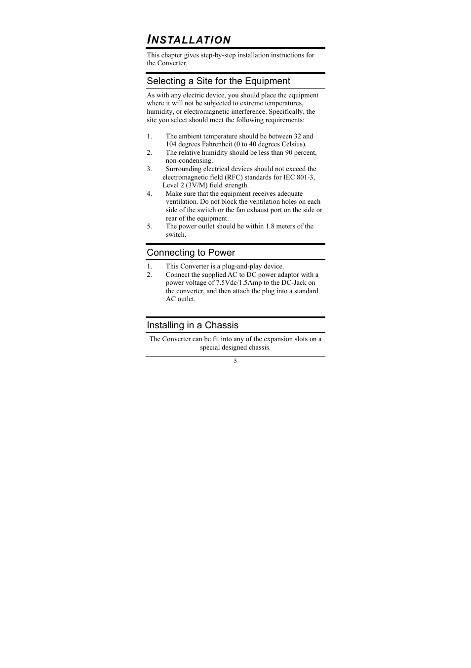 Nstallation | D-Link DMC-810SC User Manual | Page 5 / 10
