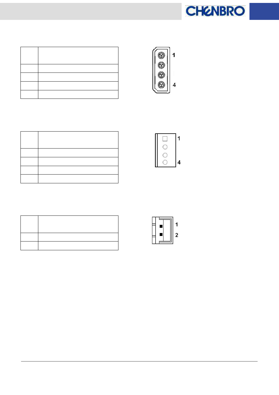 Chenbro RM23608 6Gb/s 8-port 3.5 SATASAS Backplane (80H10323601A1), Rev. A1 - Manual User Manual | Page 7 / 12