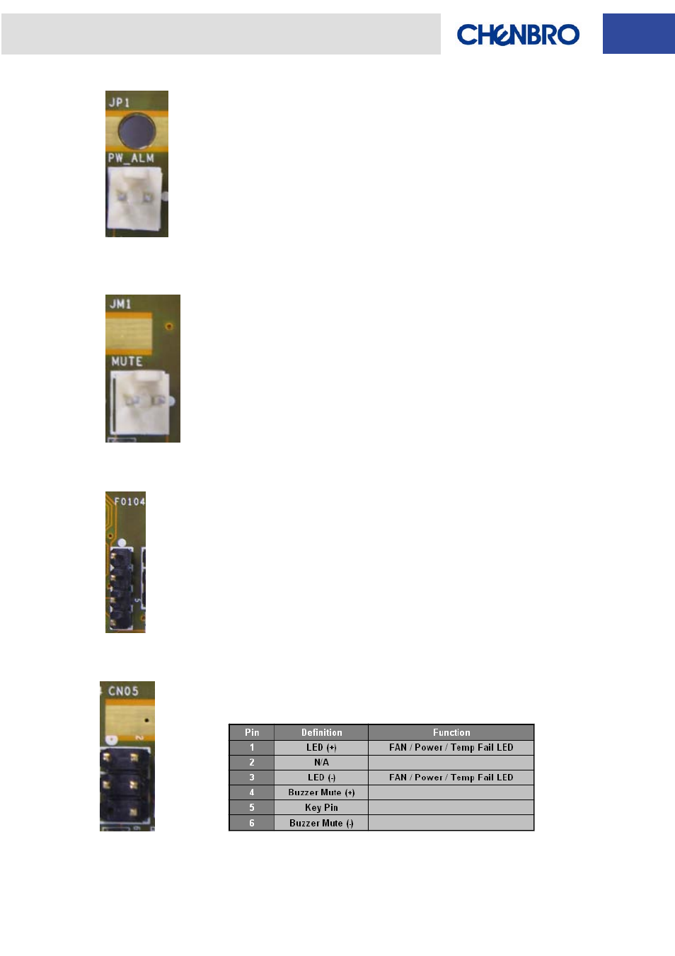 Chenbro RM31408 6Gb/s 4-port 3.5 mini-SAS Backplane(80H10331404A0) - Manual User Manual | Page 10 / 12