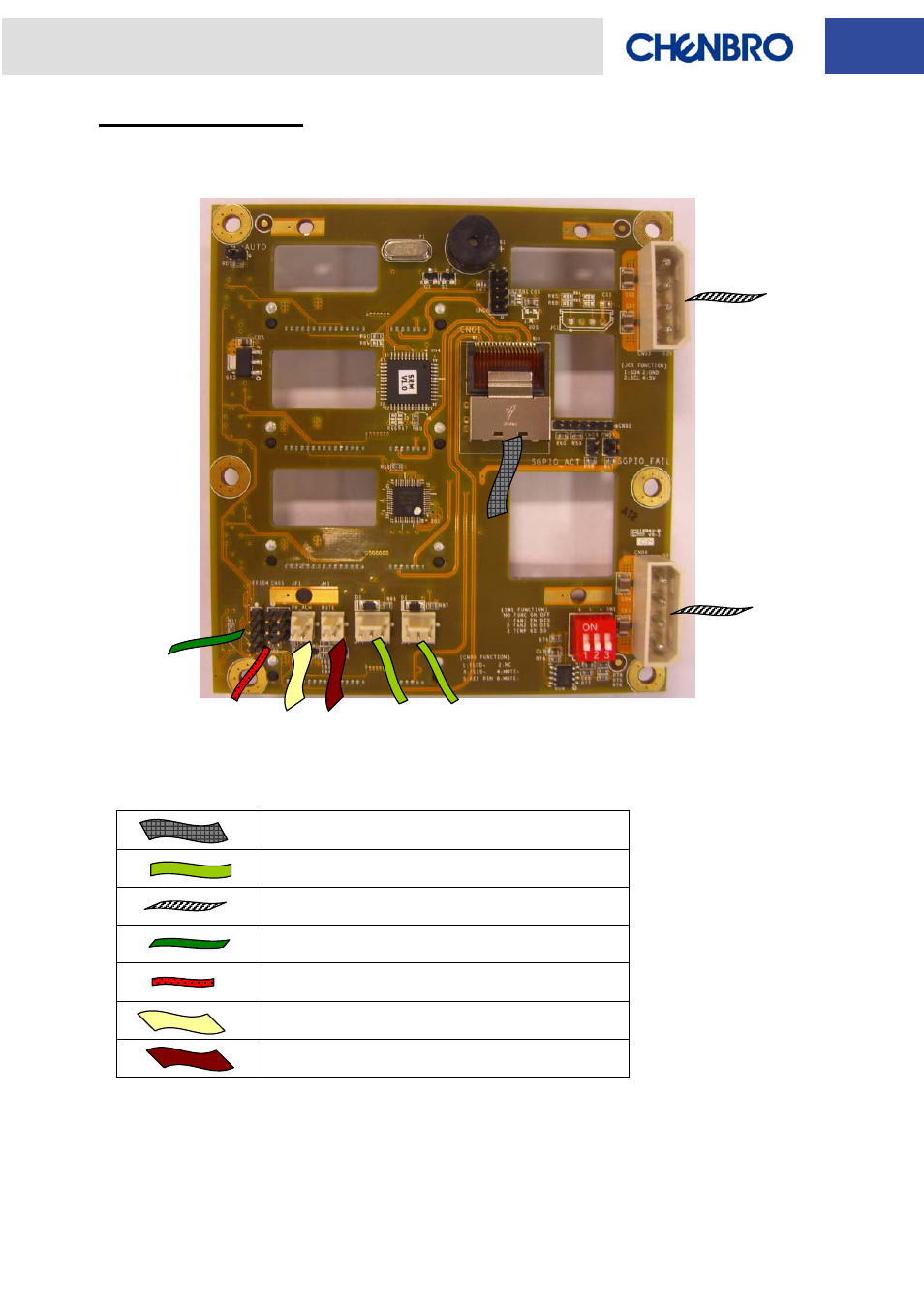 Backplane wiring | Chenbro RM31408 6Gb/s 4-port 3.5 mini-SAS Backplane(80H10331404A0) - Manual User Manual | Page 12 / 12